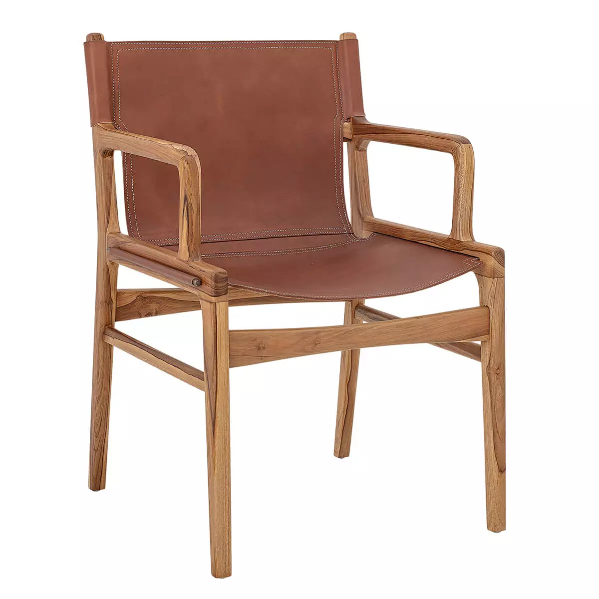 Křeslo do obývacího pokoje - hnědá kůže 1 Lounge křeslo - hnědá kůže