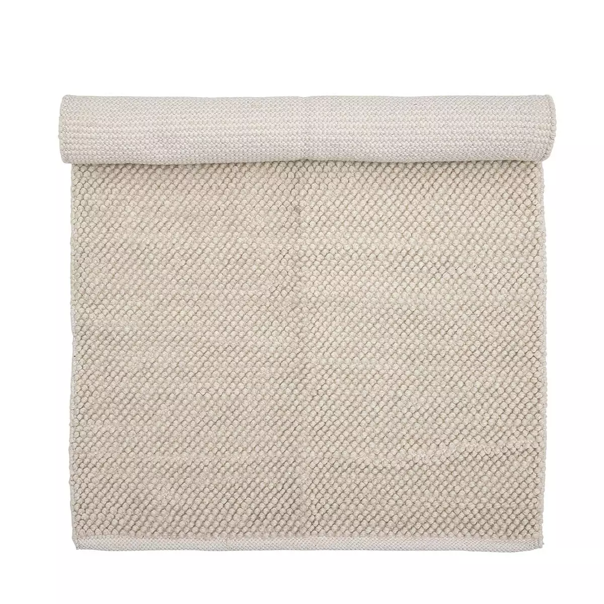 Wit wollen vloerkleed 1 Wit wollen vloerkleed