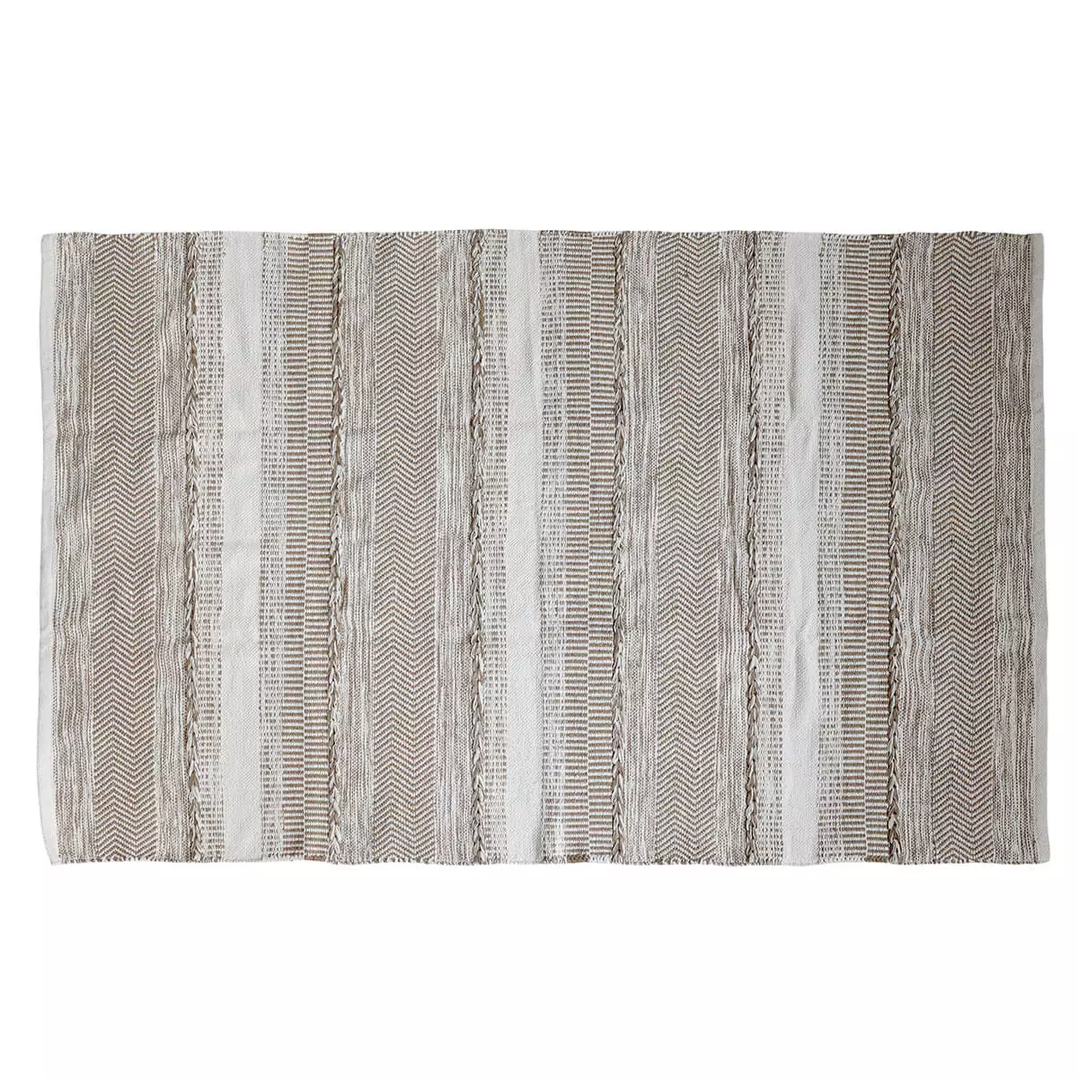 Teppich, Natürliche Baumwolle 1 Baumwollteppich in Naturfarbe