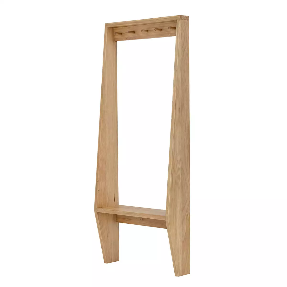 Garderobenständer, Natur, Kiefer 1 Garderobenständer in Naturfarbe aus Kiefernholz