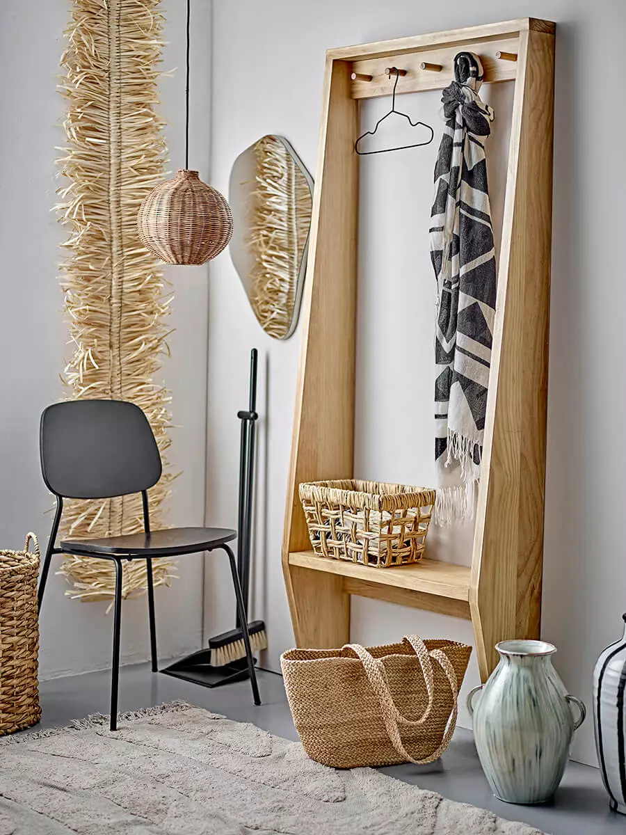 Garderobenständer, Natur, Kiefer 2 Garderobenständer in Naturfarbe aus Kiefernholz