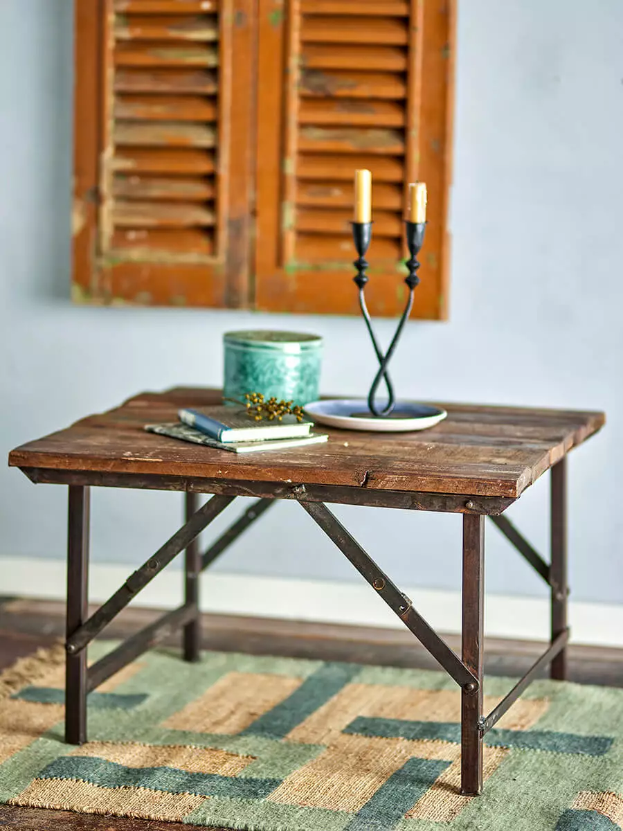 Loft Coffee Table, Reclaimed Wood 3 Loft coffee table made of reclaimed wood