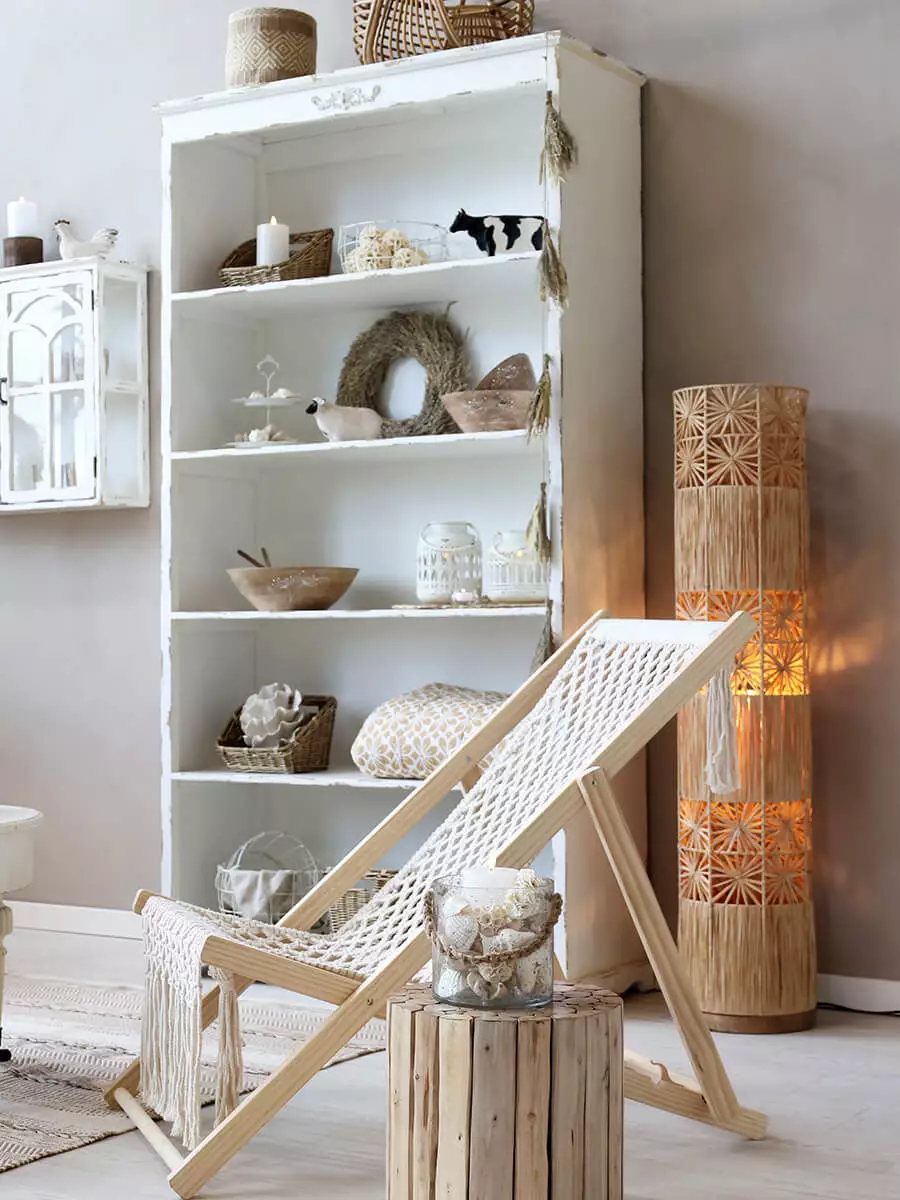 Lampa podłogowa z naturalnej wikliny 3 Lampa podłogowa z naturalnej wikliny