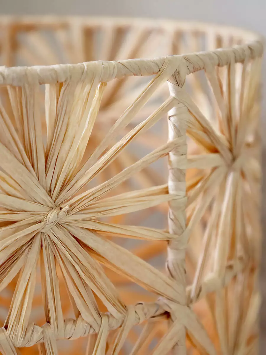 Lampa podłogowa z naturalnej wikliny 5 Floor Lamp in natural wicker - obrazek 5