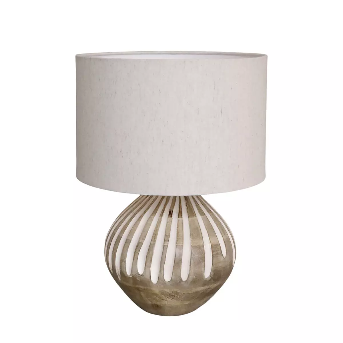 Lampa stołowa z drewna mango 1 Lampa stołowa z drewna mango