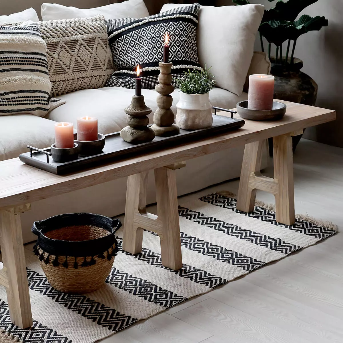 Holzbank 2 Wooden Bench - Bild 2