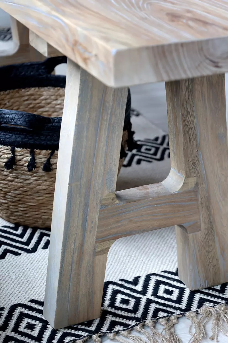 Holzbank 6 Wooden Bench - Bild 6