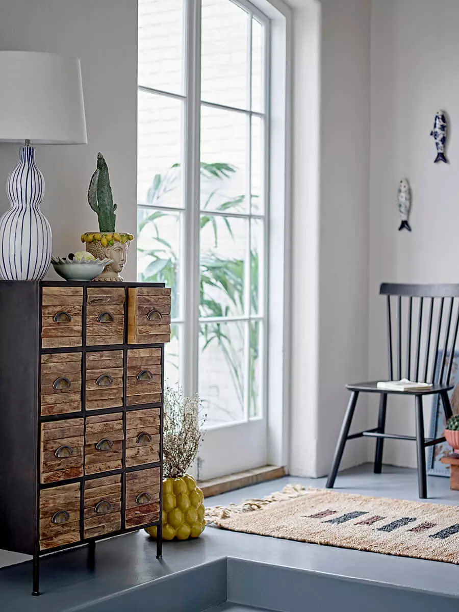 Czarna komoda z szufladami 2 Black Chest of Drawers - obrazek 2