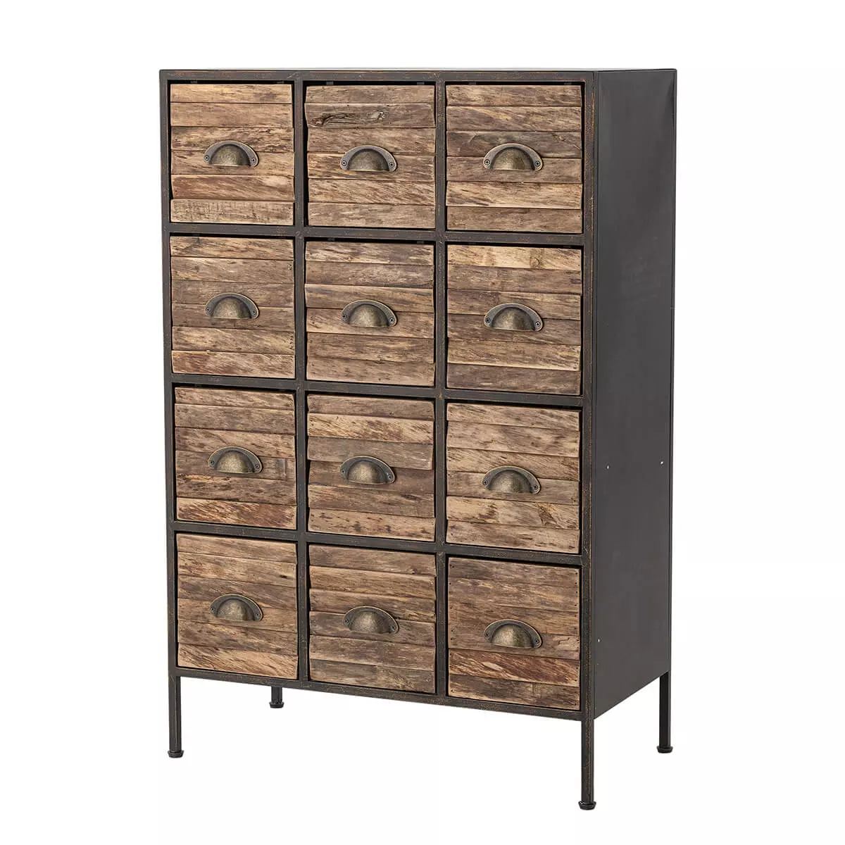 Czarna komoda z szufladami 5 Black Chest of Drawers - obrazek 5