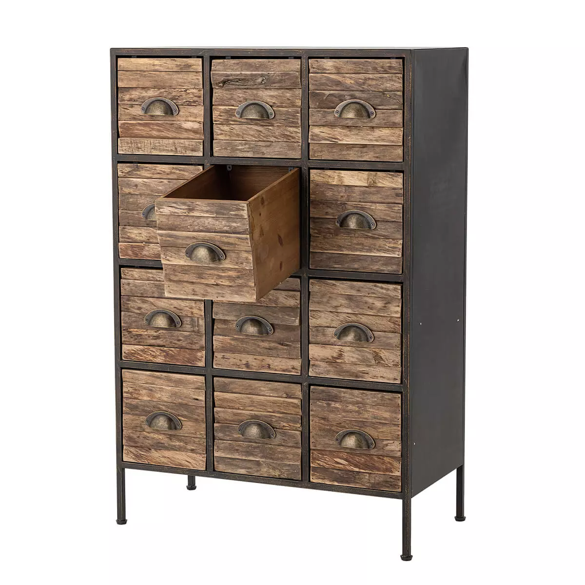 Czarna komoda z szufladami 6 Black Chest of Drawers - obrazek 6