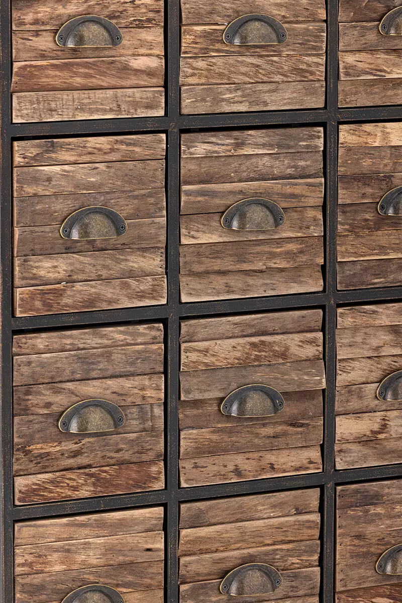 Czarna komoda z szufladami 7 Black Chest of Drawers - obrazek 7