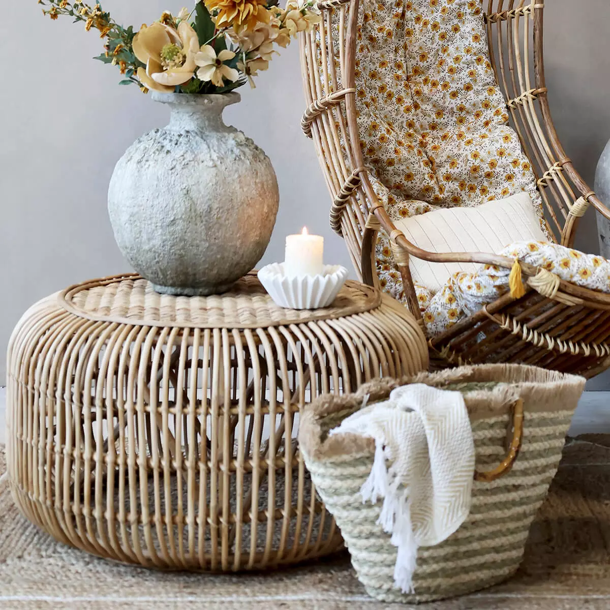 Lounge miza iz ratana 2 Lounge Table Rattan - Slika 2