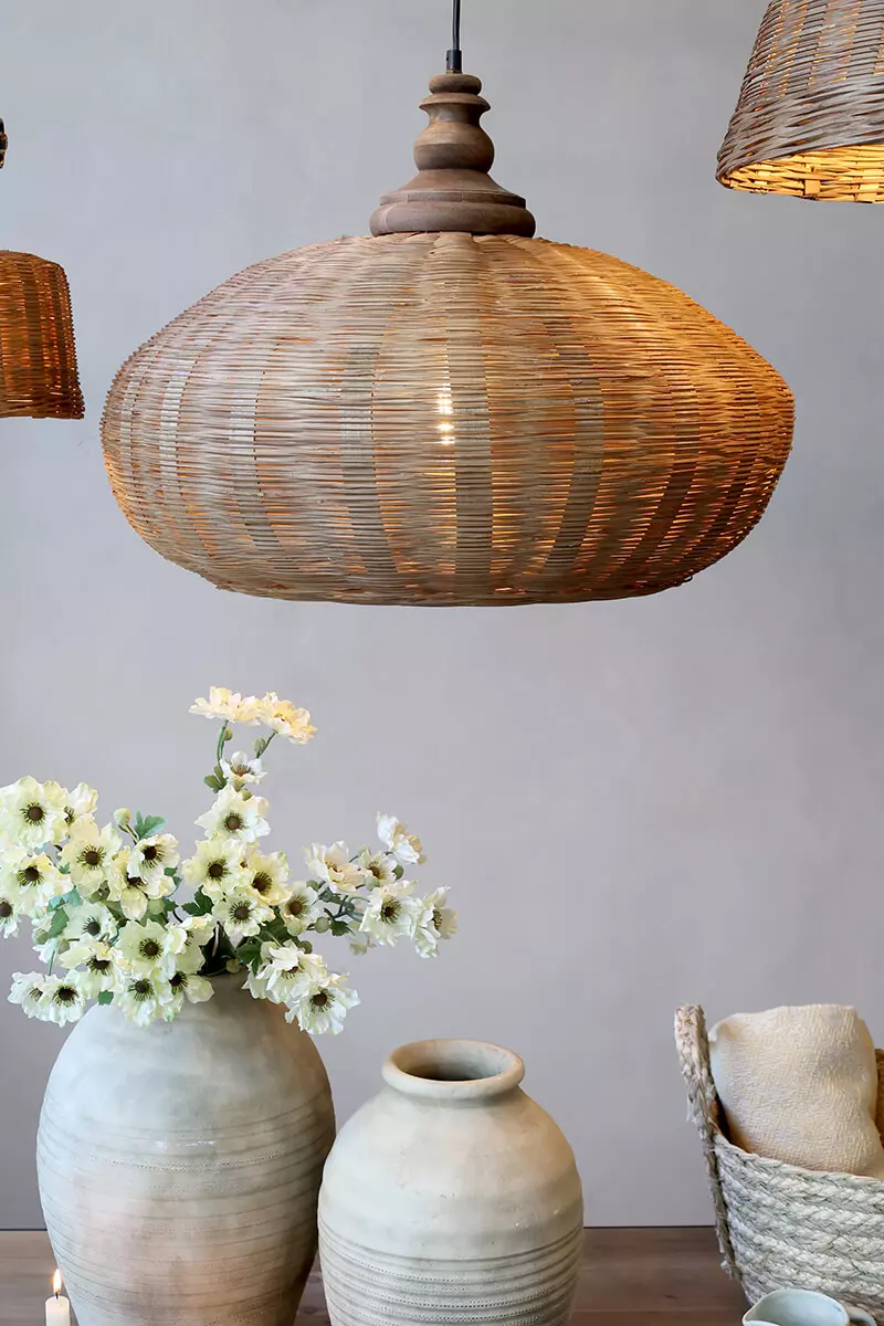 Hängeleuchte aus geflochtenem Rattan 3 Pendant Lamp in wickered rattan - Bild 3