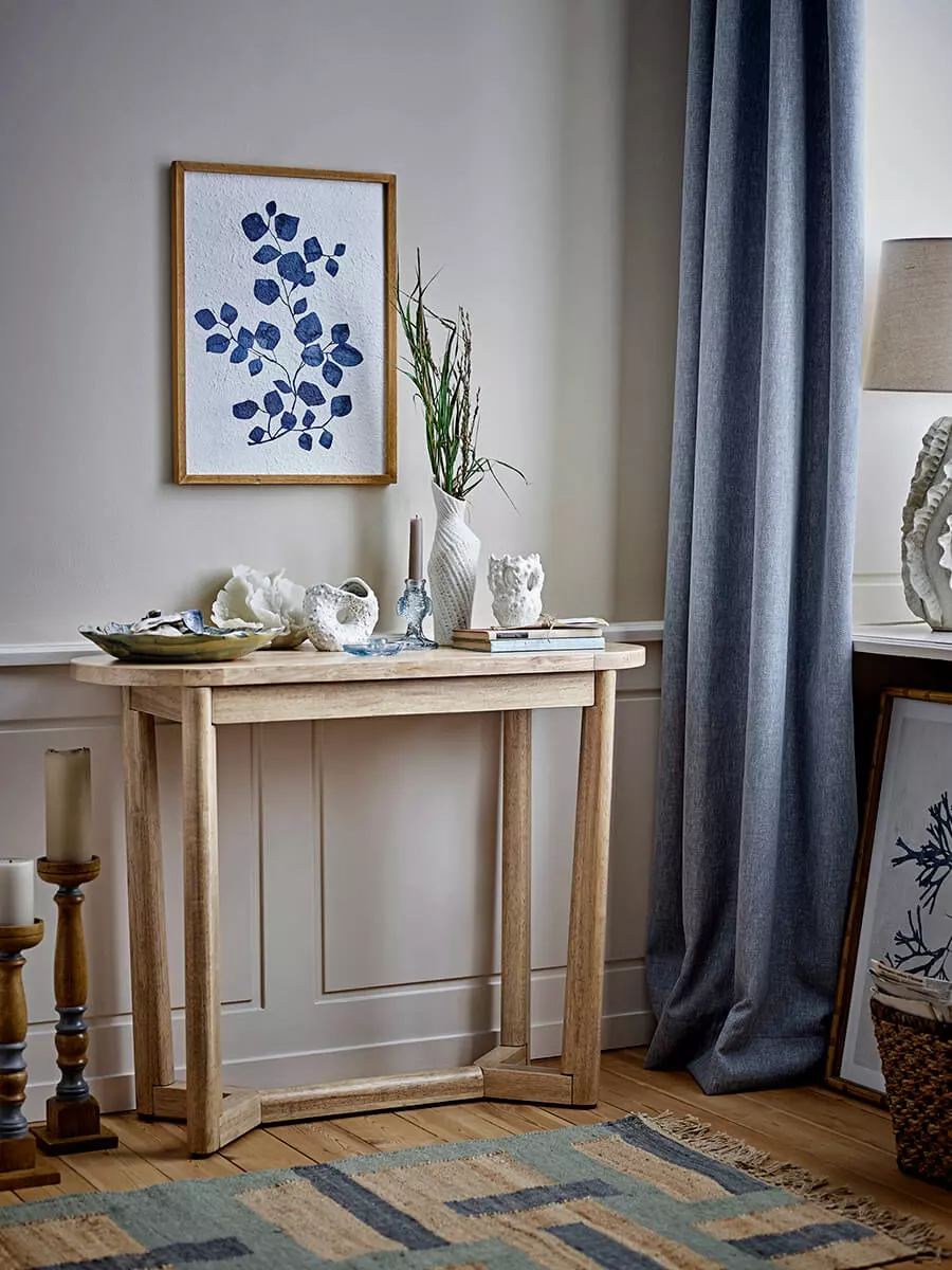 Serrone Konsolentisch, Natur, Kautschukholz 3 Serrone Console Table, Nature, Rubberwood - Bild 3