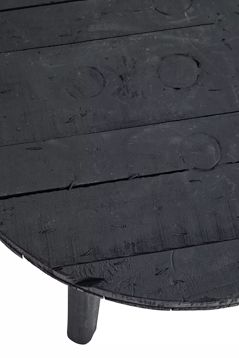 Ročno izdelana črna mizica za kavo 3 Ročno izdelana črna mizica za kavo