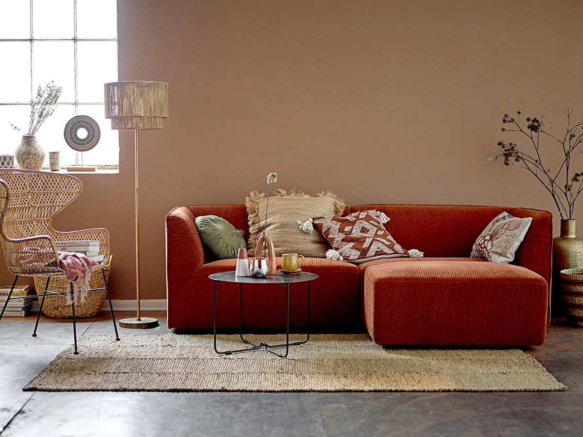 Black metal coffee table
