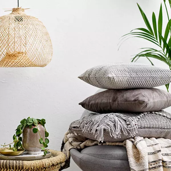 Závěsná lampa bambusová příroda