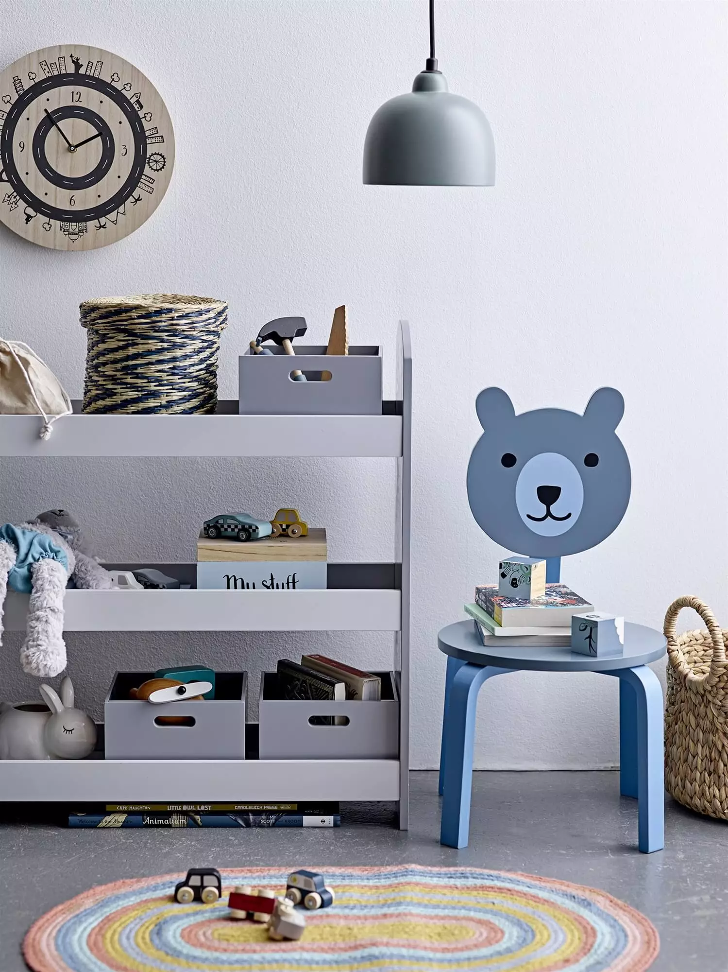 Duhový jutový koberec