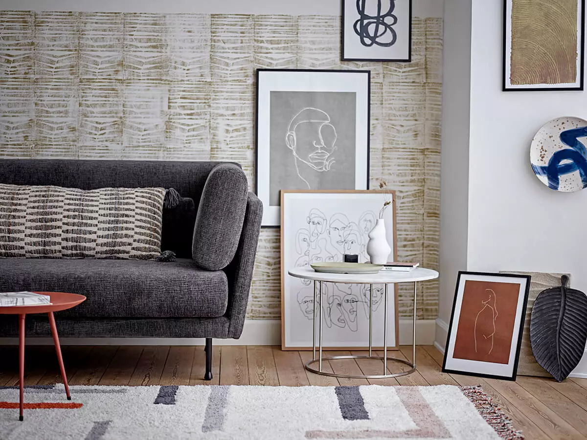 Črtasta bombažna preproga