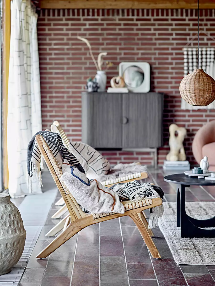 Baumwollteppich natur 150x210 cm