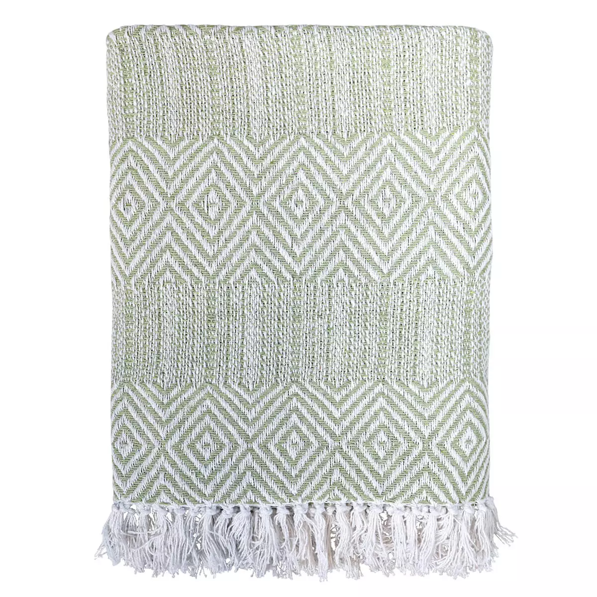 Zielony koc bawełniany 130 x 170 cm