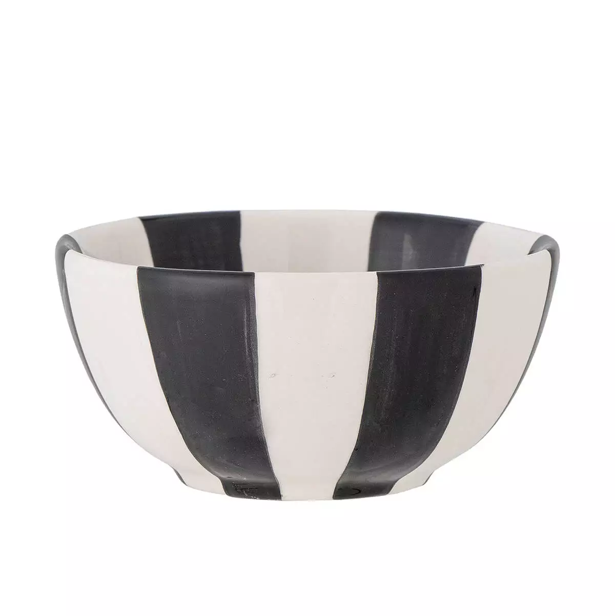 Black and white striped candlestick