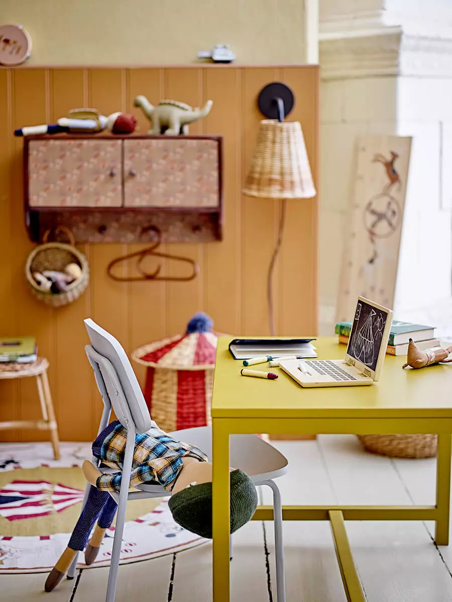 Circus Basket w Lid, Water Hyacinth