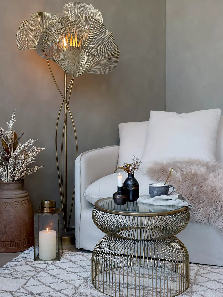 Koberec s marockým vzorem v přírodní barvě