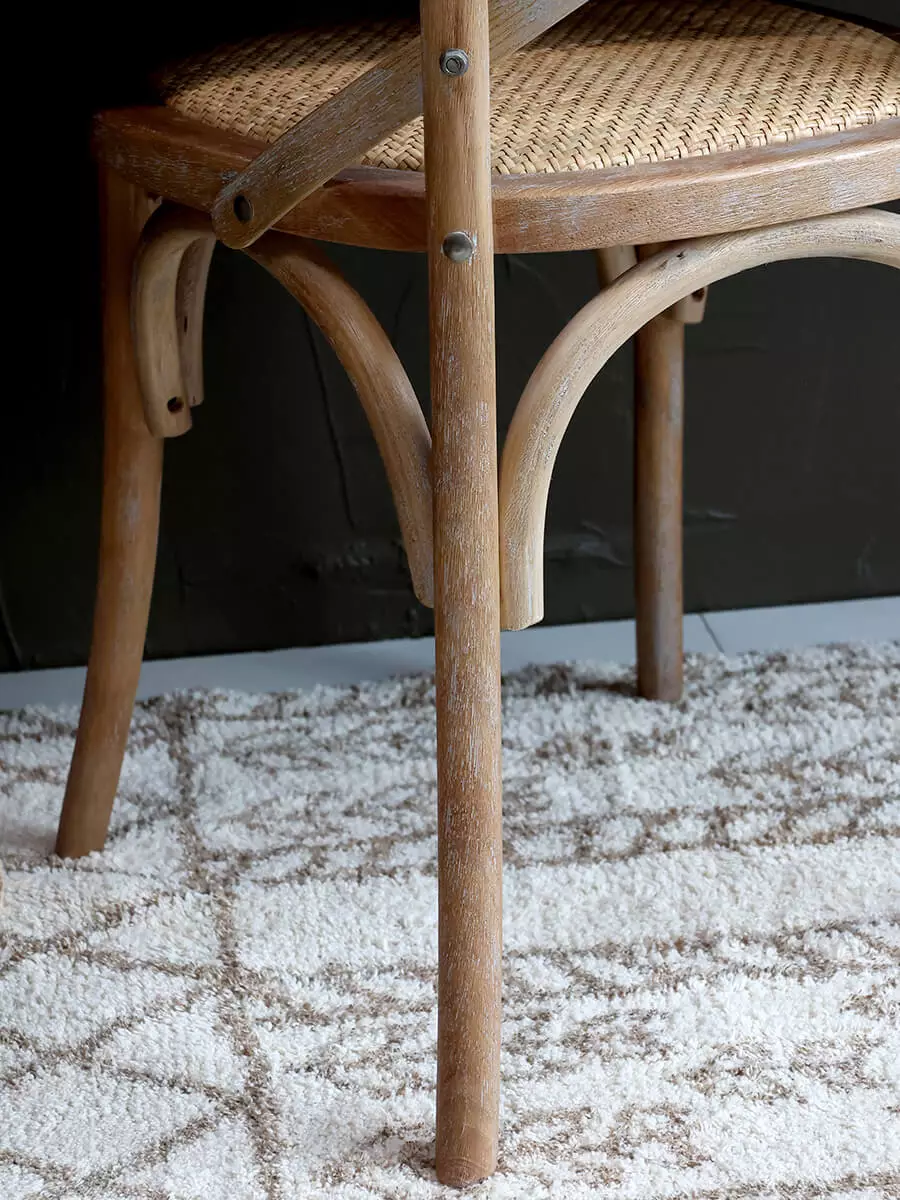 Koberec s marockým vzorem v přírodní barvě