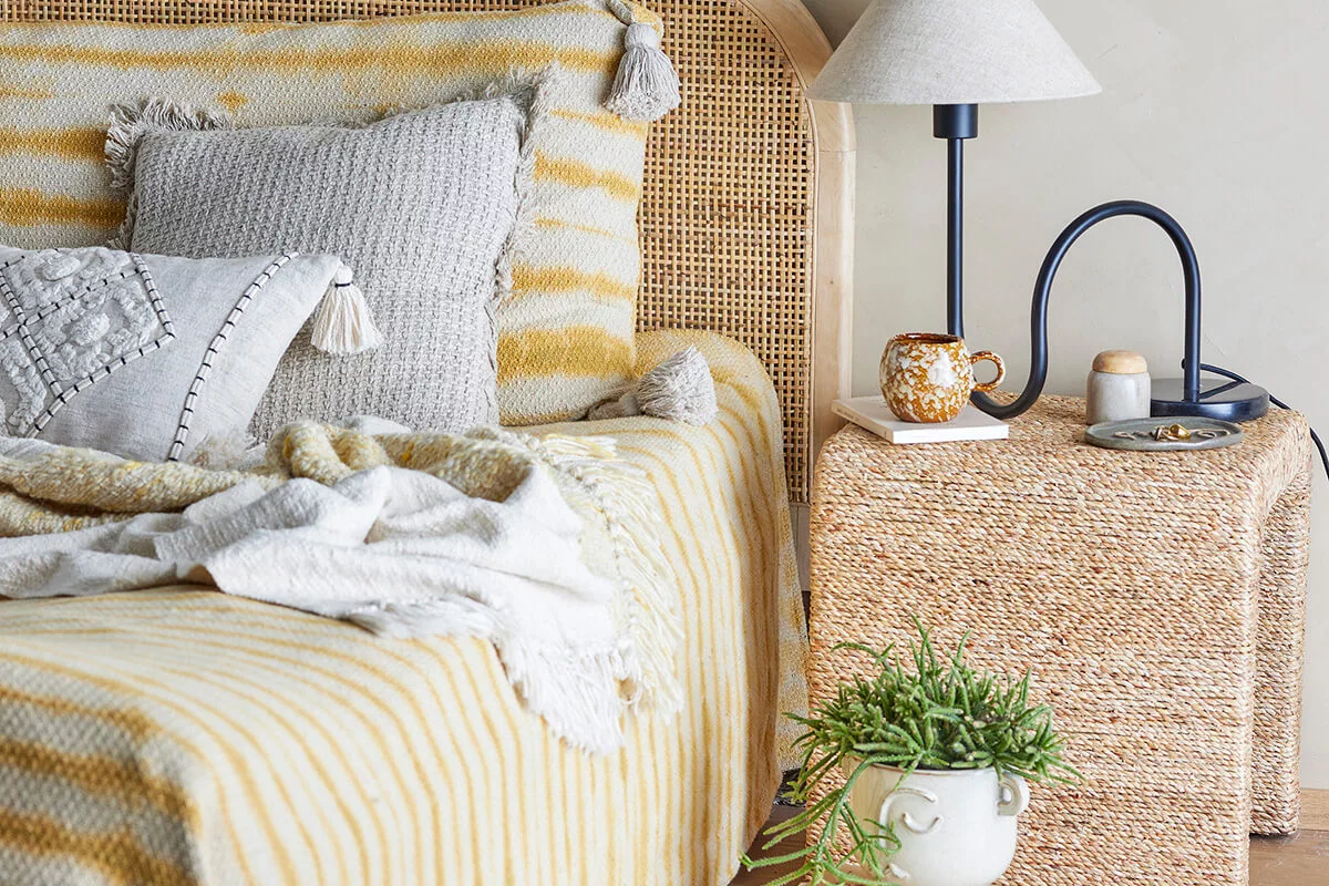 bedside table in nordic style