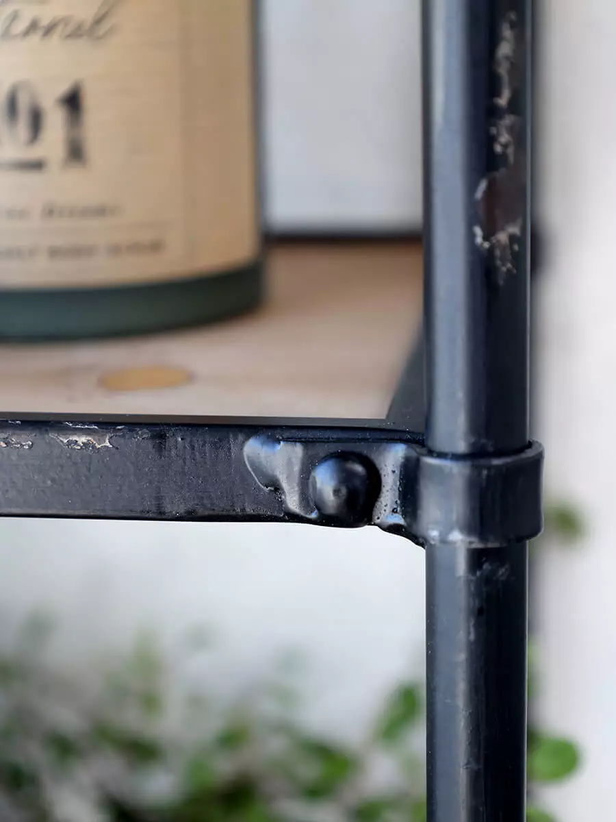 Black Metal Wall Shelf - Image 4