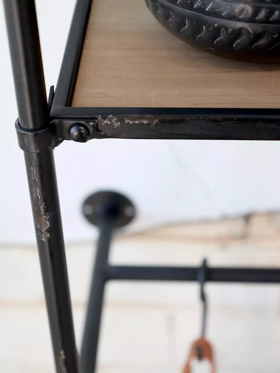 Black Metal Wall Shelf - Image 5