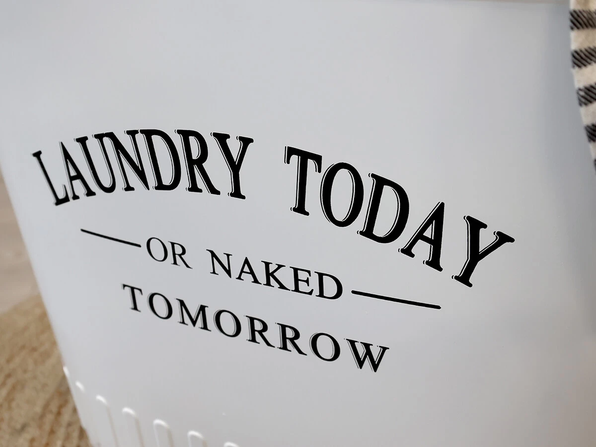 Metal Laundry Basket - imagine 3