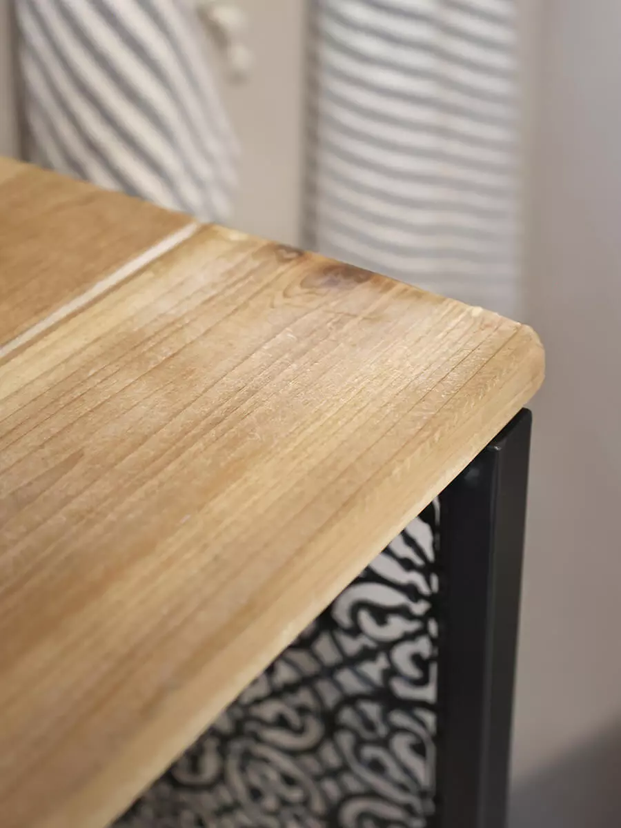 Rek met 2 legplanken - Chic Antiek