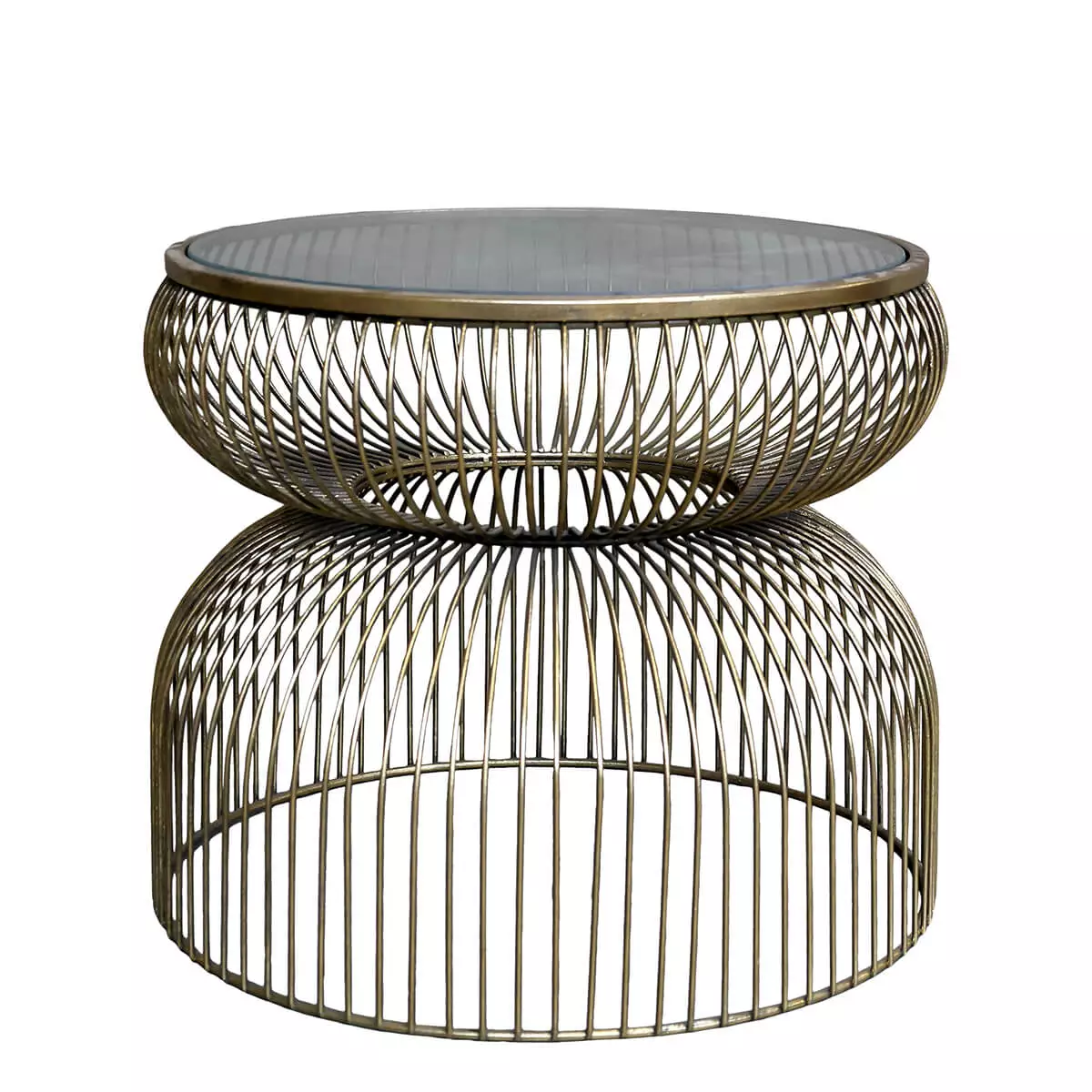 Bijzettafel met glazen blad