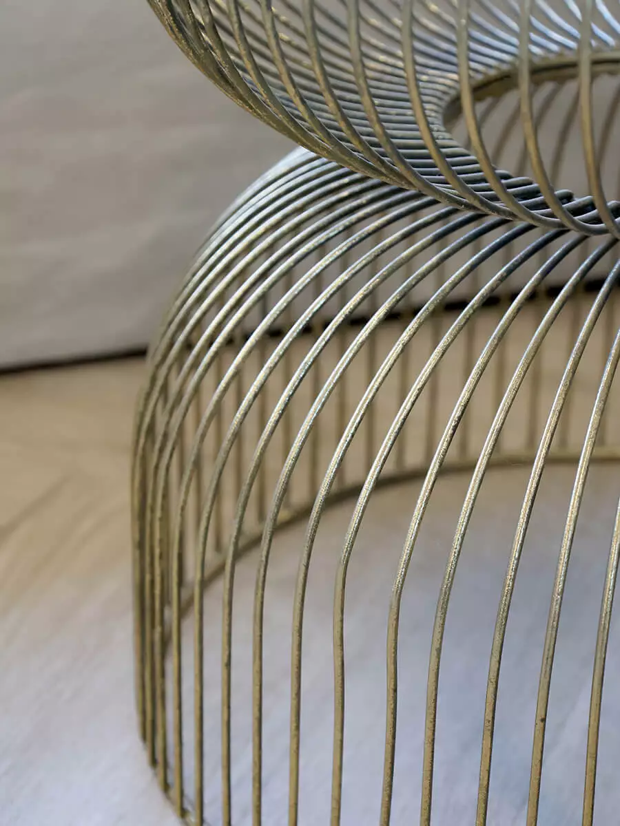 Bijzettafel met glazen blad