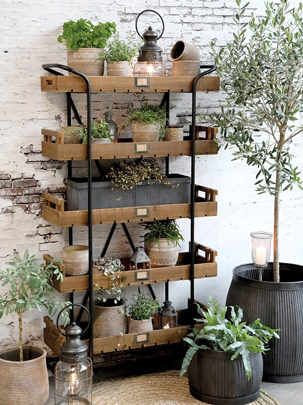 Blumenständer zur Einbindung von Grünpflanzen in Ihr Heimdekor