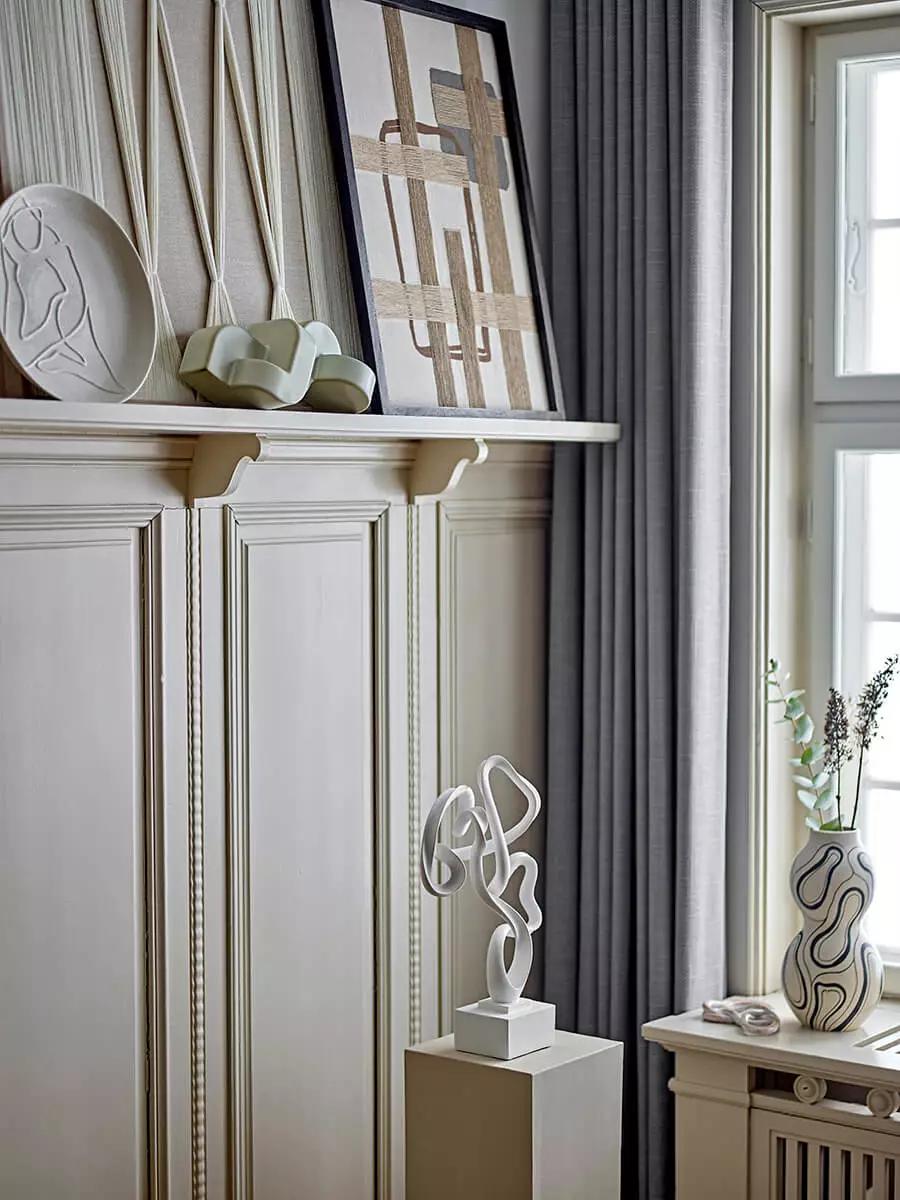 bílé a bílé barvy v severském designu