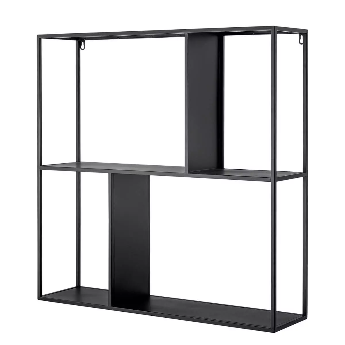 Black Metal Wall Shelf - obrazek 4