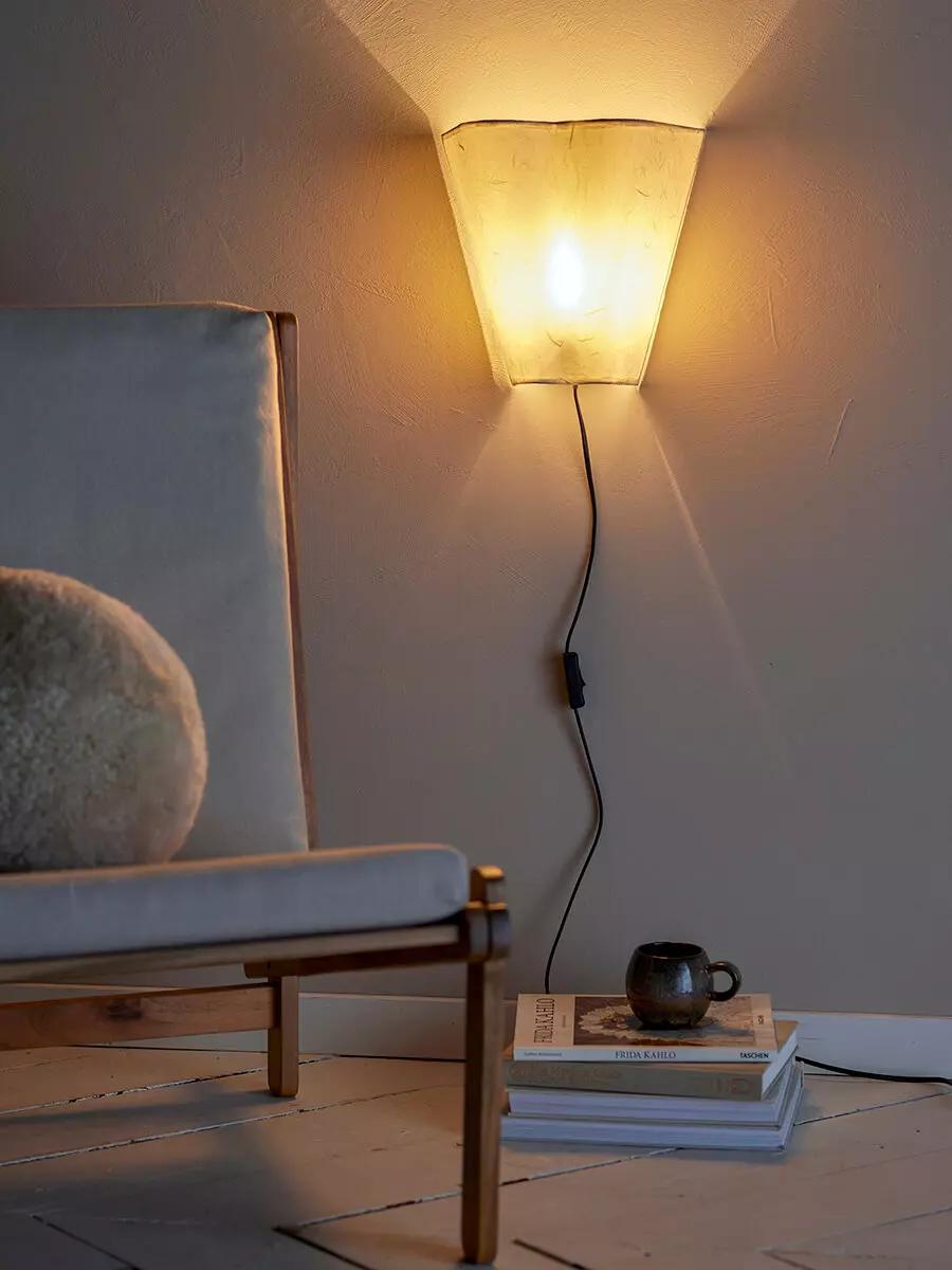 White Paper Wall Lamp - obrazek 3