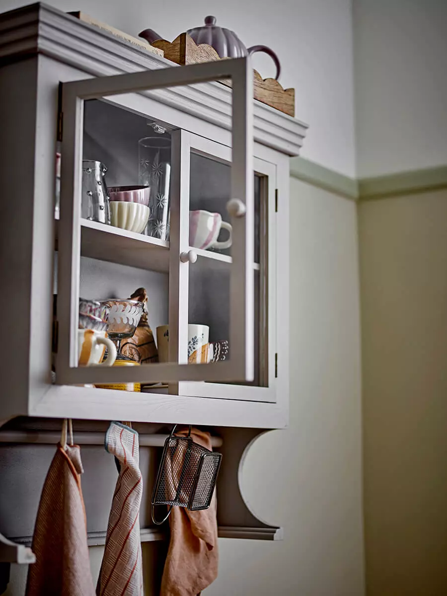 Grey Wall Cabinet, Firwood - Image 2