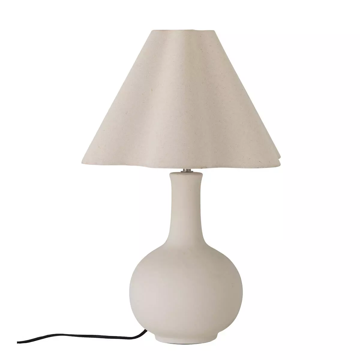 Heide Table Lamp, White, Stoneware