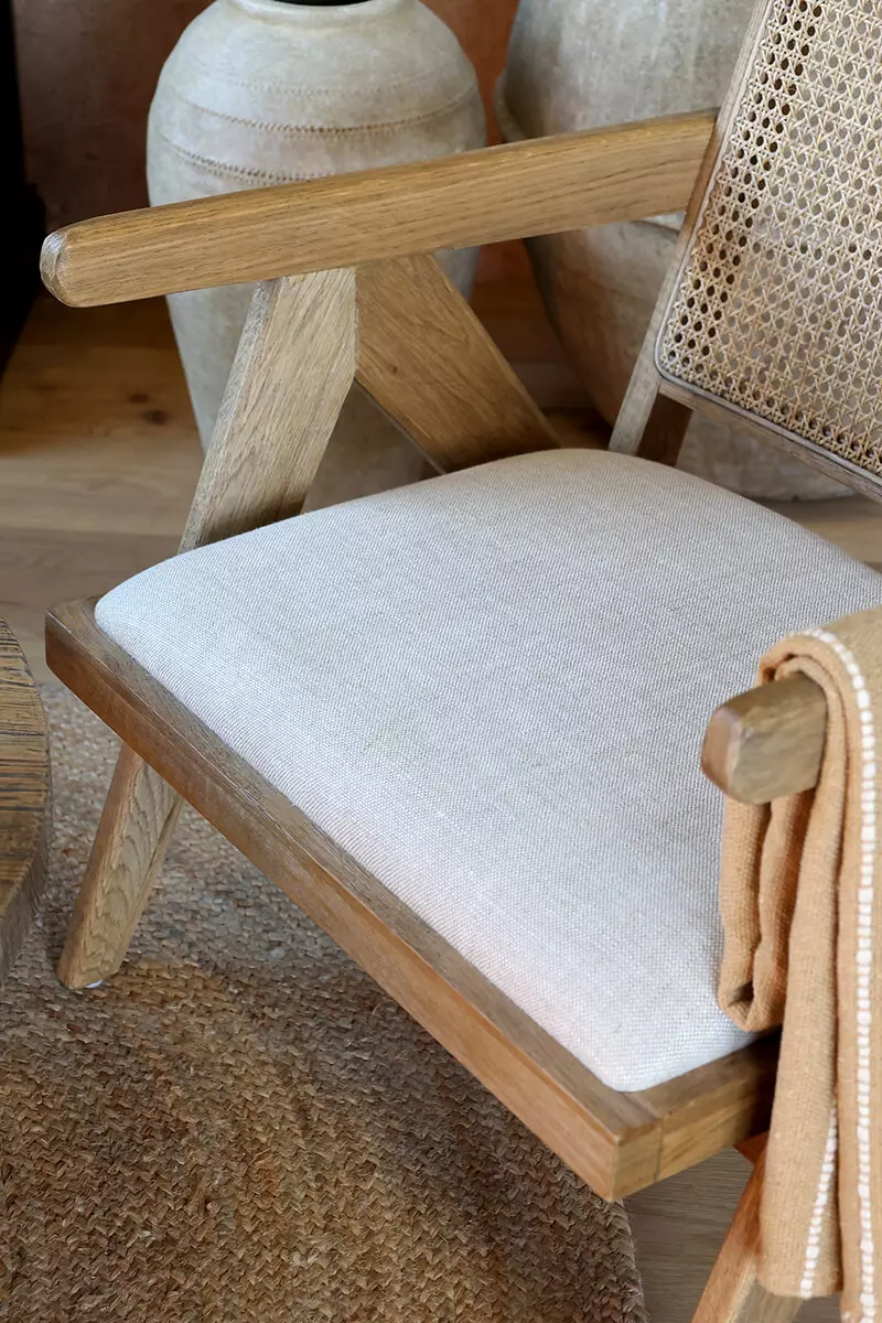 Oak Lounge Chair - Image 7