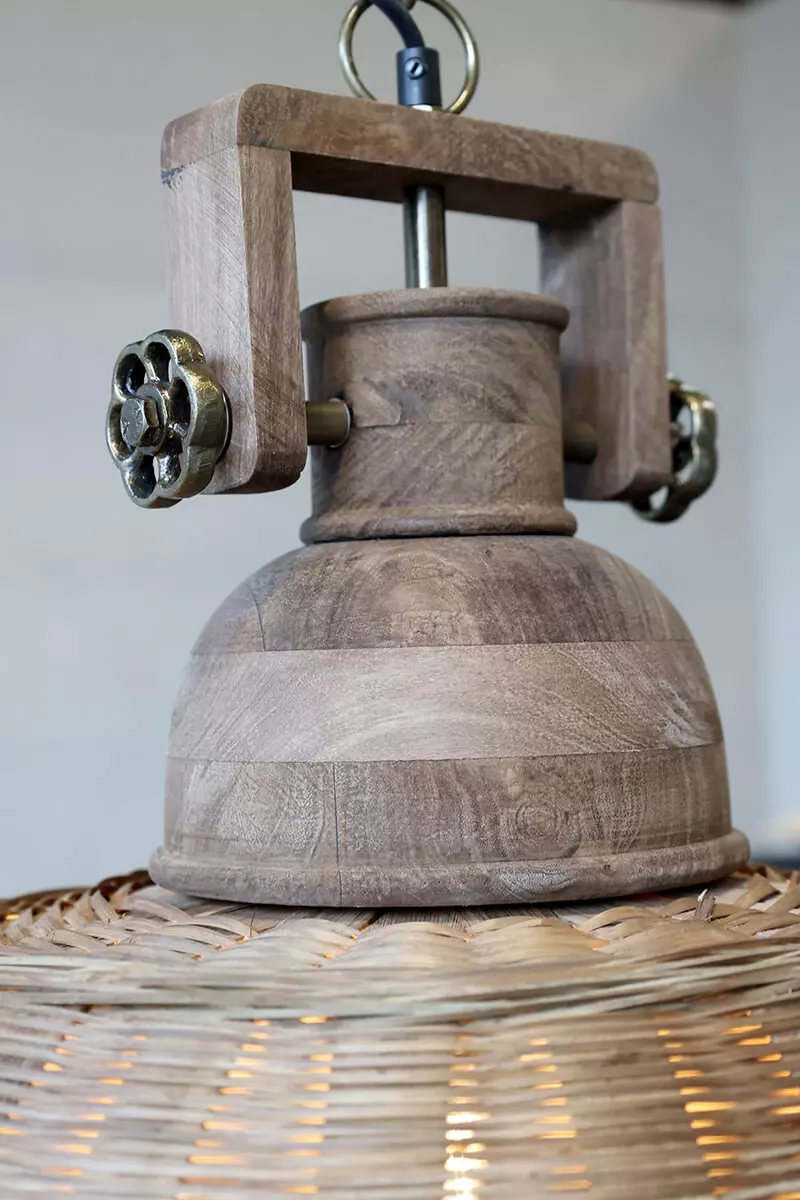 Pendant Lamp in wickered rattan - obrazek 6