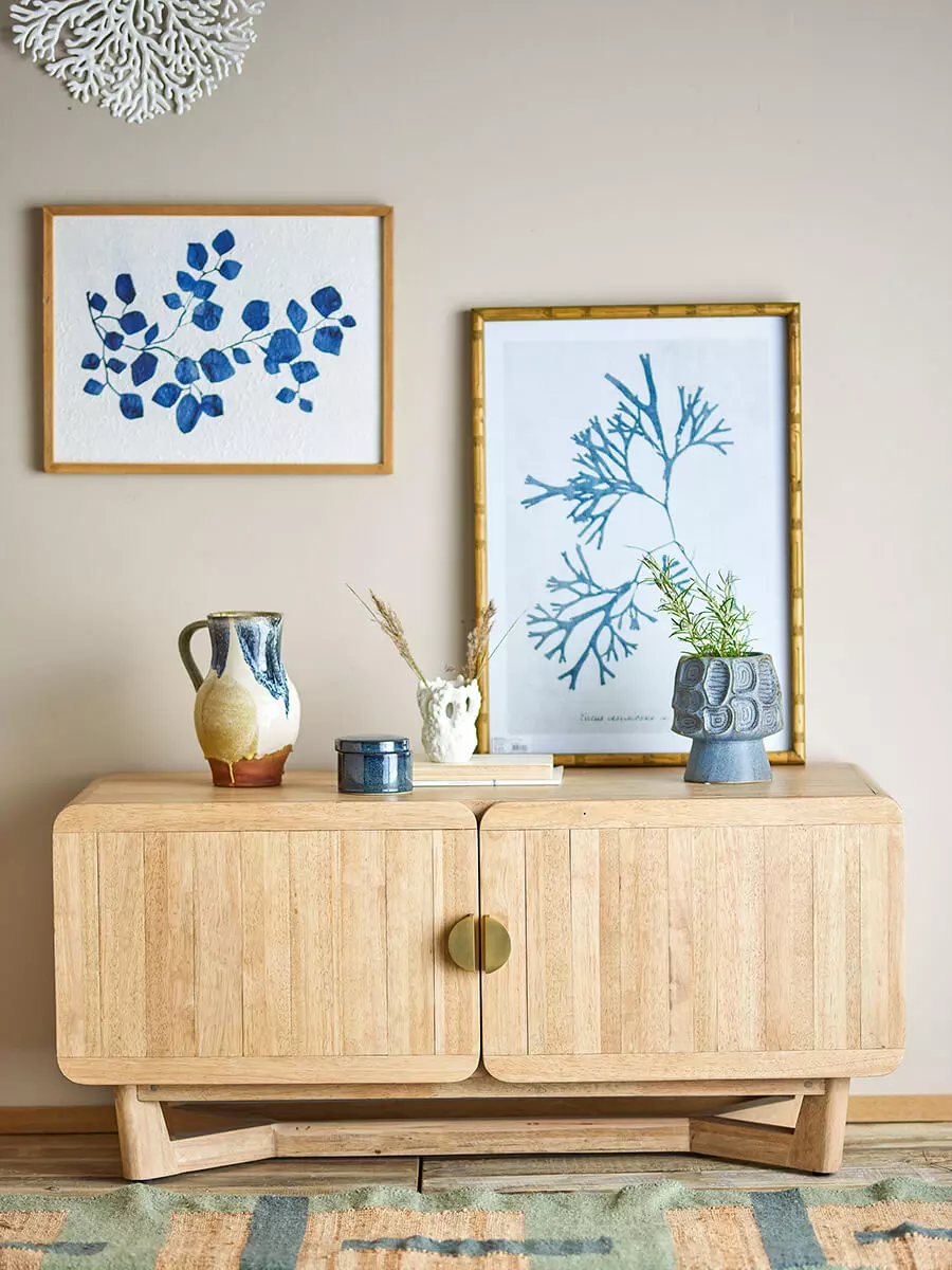 Serrone Cabinet, Nature, Rubberwood - Bild 2