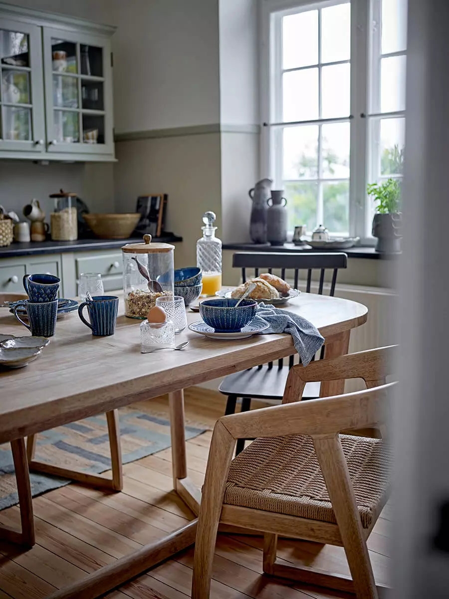 Serrone Dining Chair, Nature, Rubberwood - Bild 4