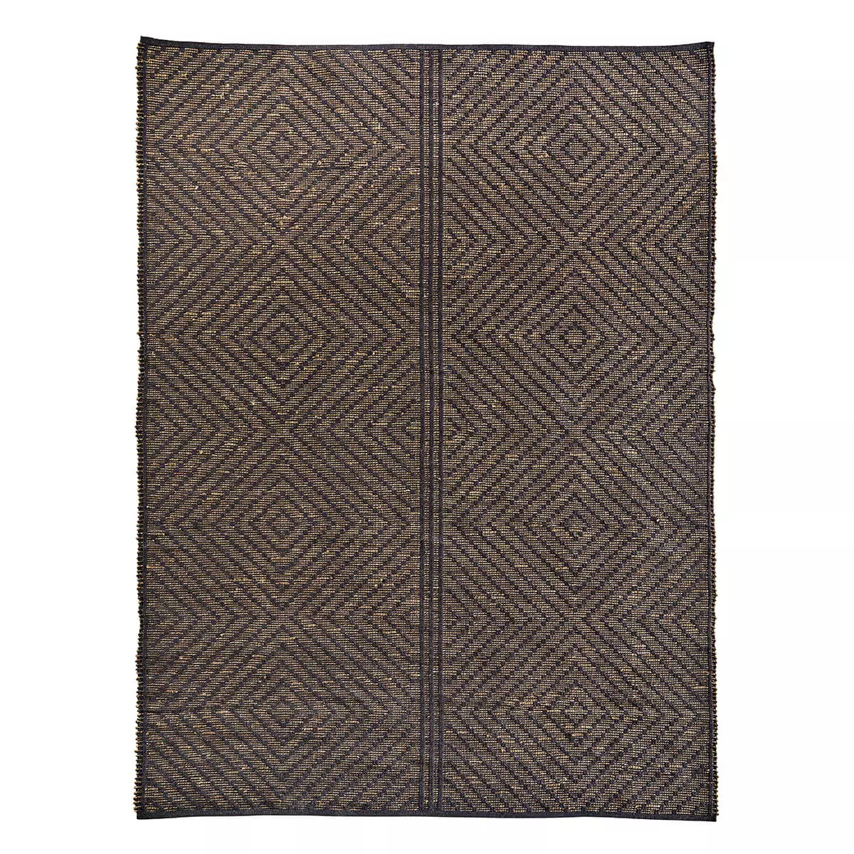 Preproga iz morske trave iz oglja z 2 stranicami