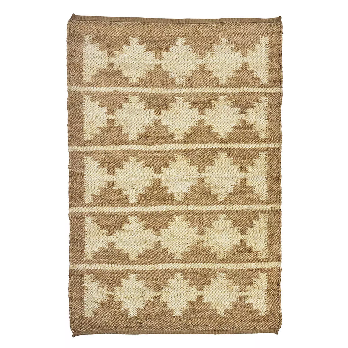 Jute vloerkleed met natuurlijk patroon