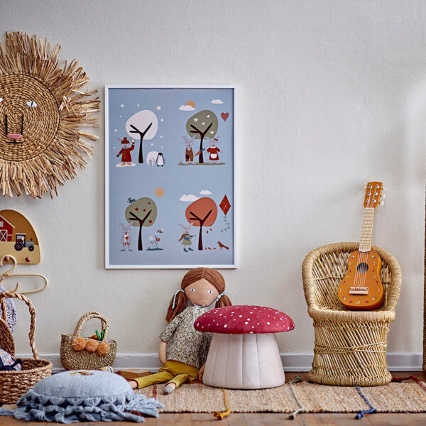 Mushroom-shaped pouf