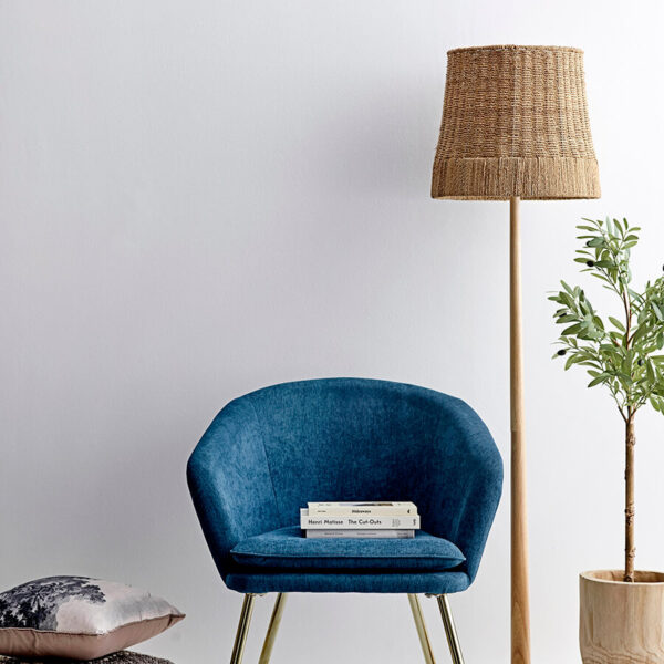 Rotan vloerlamp